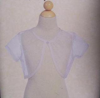 cap sleeve flower girl bolero jacket